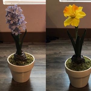 Set of two Threshold Potted Faux Plants